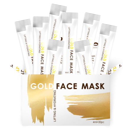 Набор: Омолаживающая маска для лица с биозолотом TaiYan, 4 мл, 20 шт