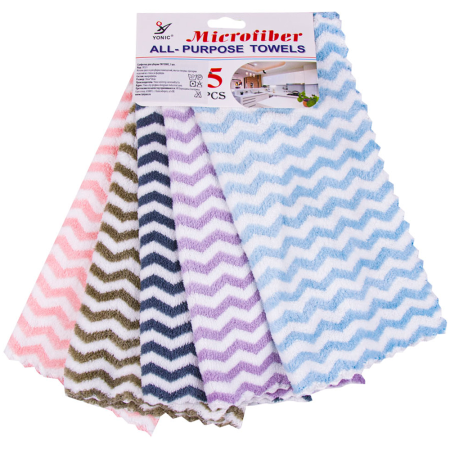 Салфетка для уборки из микрофибры Yonic, 5 шт.