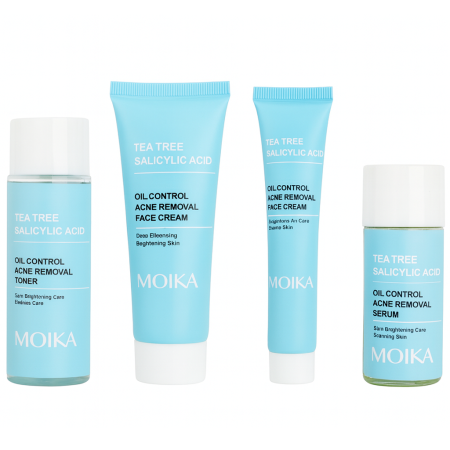 Набор косметики с ВНА-кислотами и чайным деревом Molka